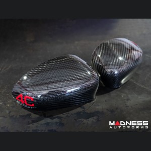 Alfa Romeo 4C Mirror Covers - Carbon Fiber - Full Replacements - 4C Furia 